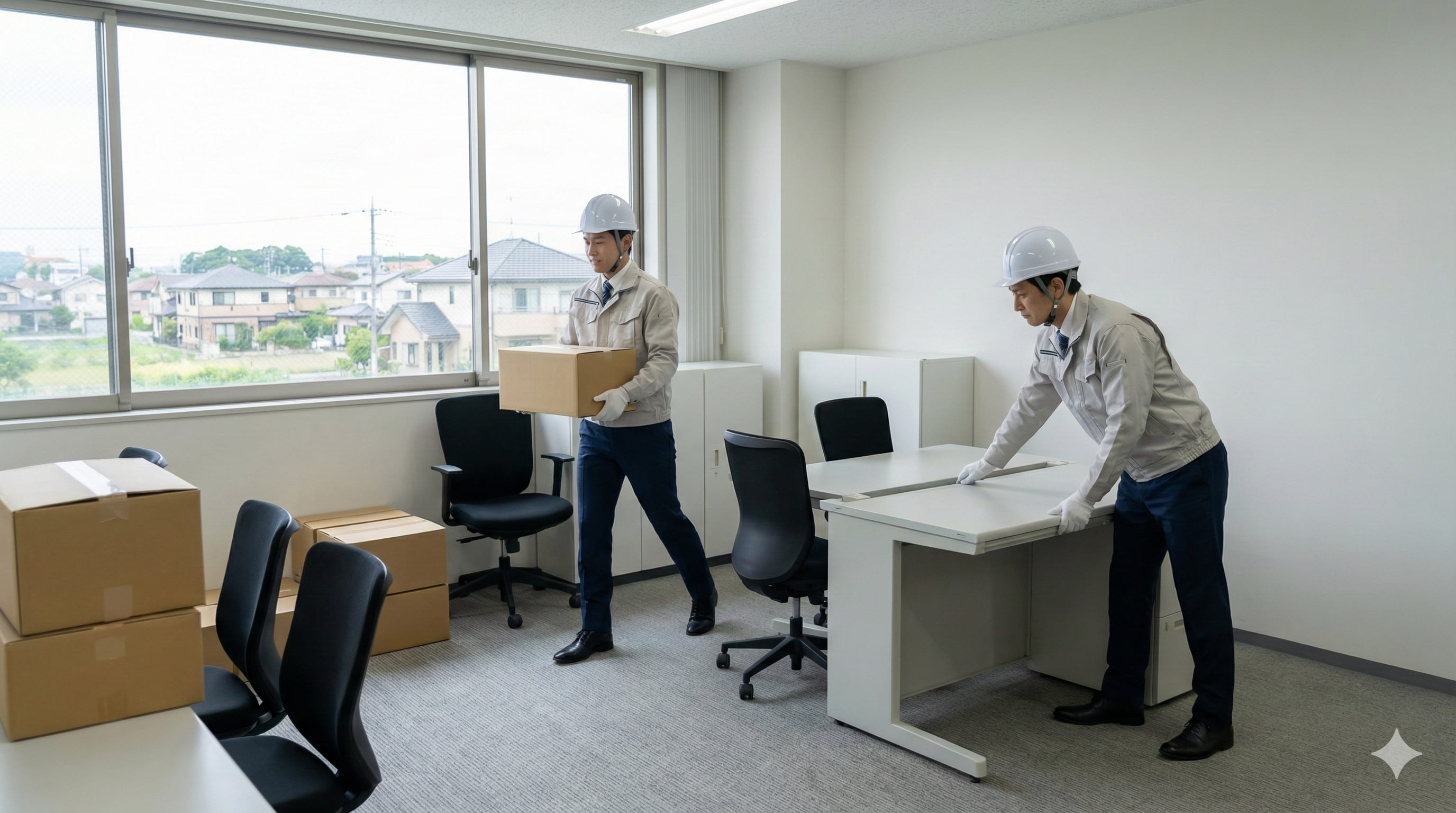 オフィス移転と店舗閉店の回収