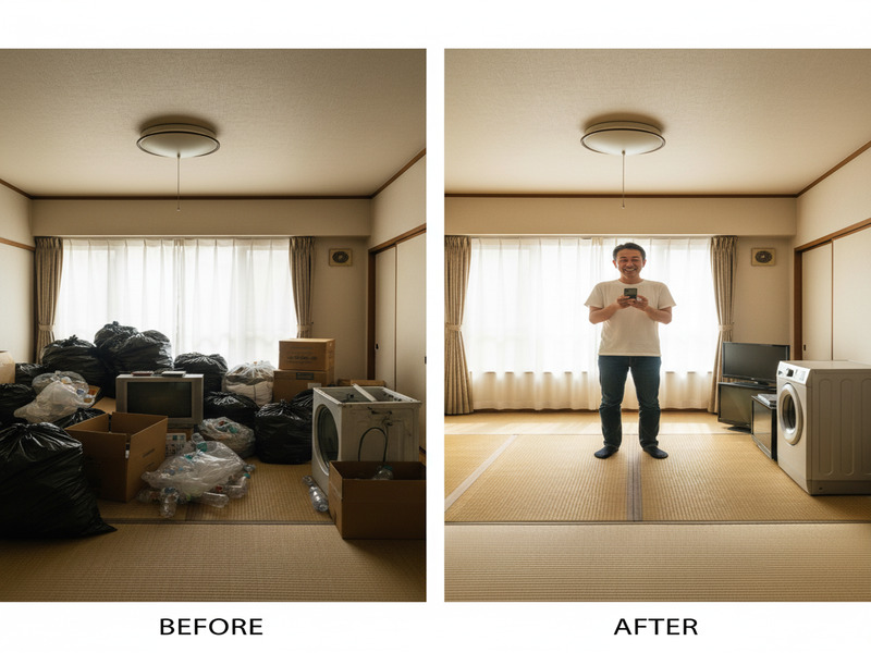 熊谷市筑波 ゴミ屋敷清掃